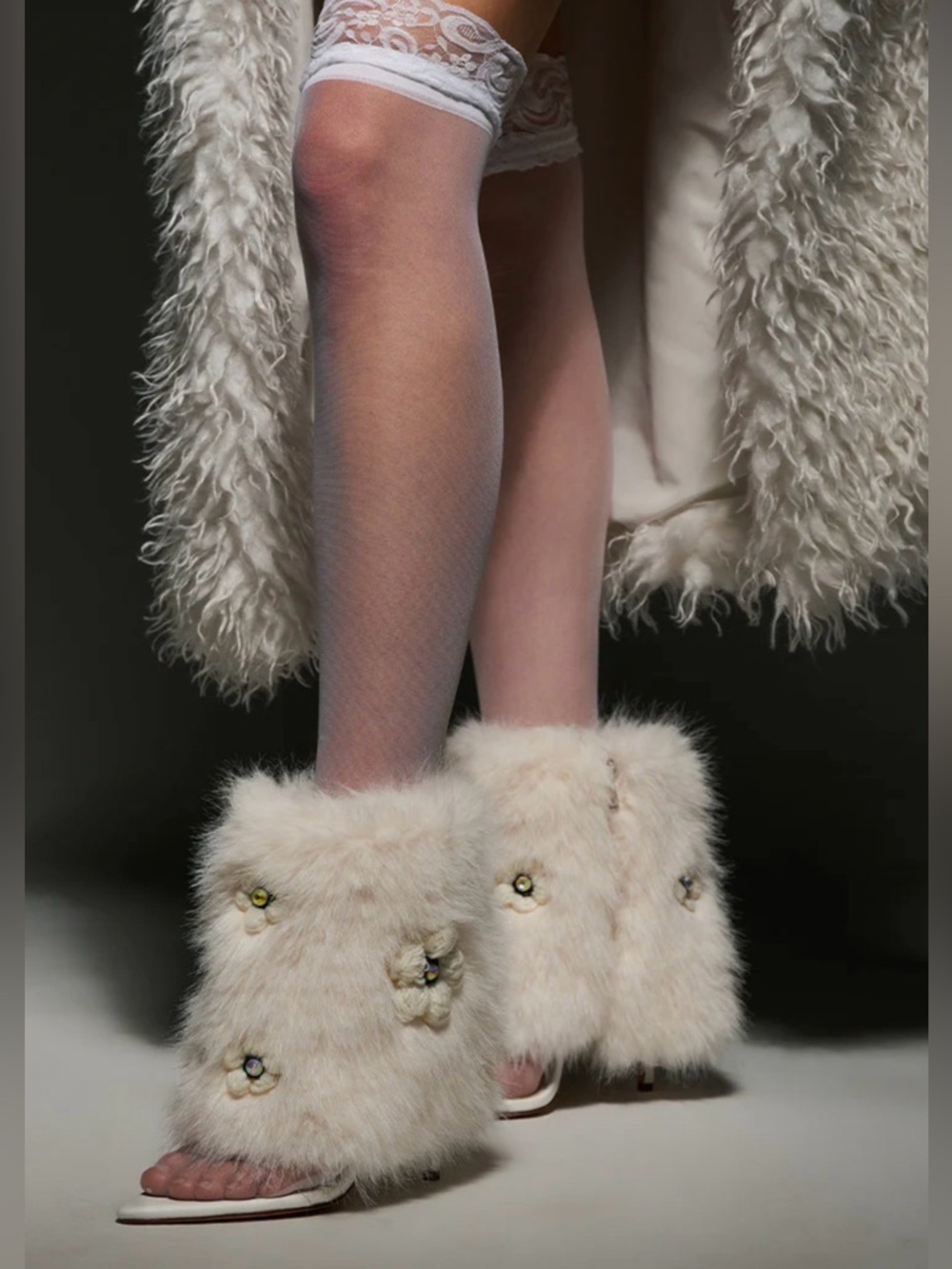 Azalea Wang Siara Fur Sandal